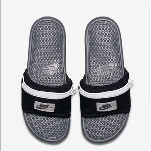 Nike Benassi JDI Fanny Pack Slides Sz 11